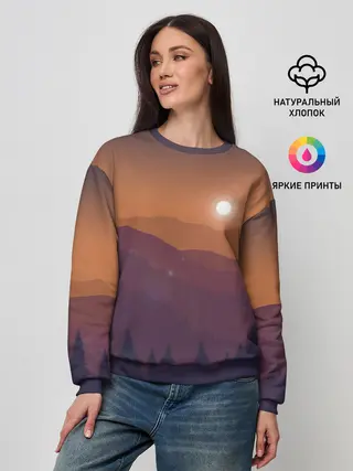 Женский свитшот / Горы