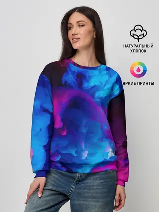 Женский свитшот / НЕОНОВЫЙ ДЫМ