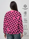 Женский свитшот / rolling stones pink logo
