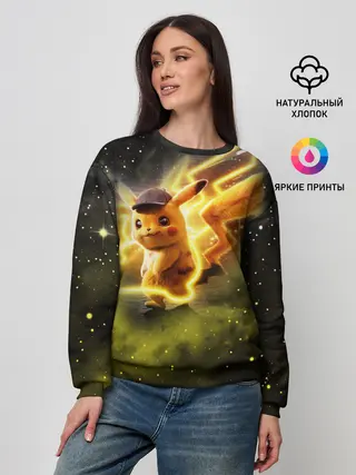 Женский свитшот / Детектив Пикачу