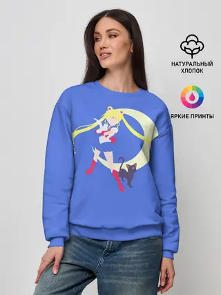 Женский свитшот / СЕЙЛОР И КИСА