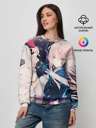 Женский свитшот / Girl with katana