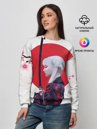 Женский свитшот / Самурай
