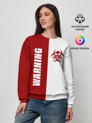 Женский свитшот / Warning Virus