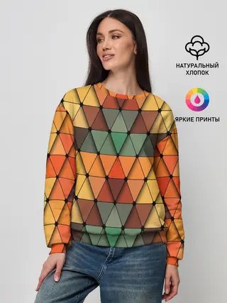Женский свитшот / Геометрия