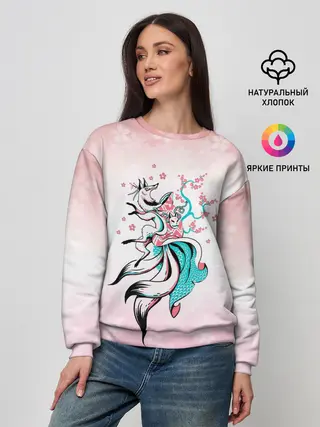 Женский свитшот / ЛИСА И САКУРА | FOX AND SAKURA