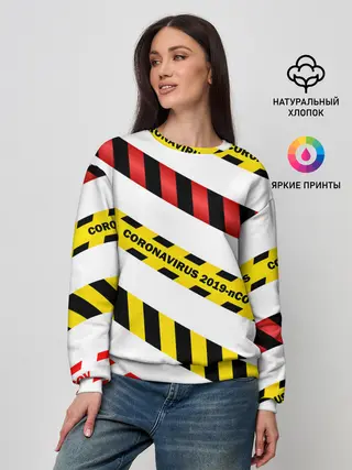Женский свитшот / 2019-nCoV Коронавирус