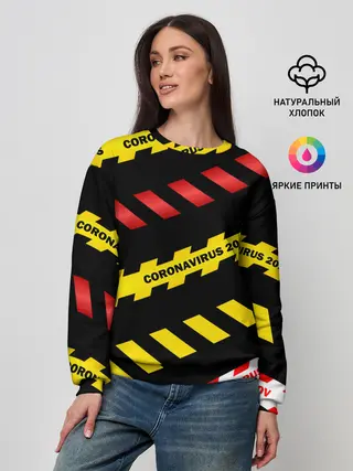 Женский свитшот / 2019-nCoV Коронавирус