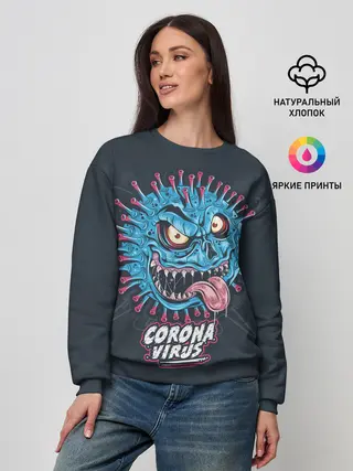 Женский свитшот / 2019-nCoV Коронавирус