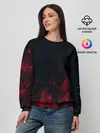 Женский свитшот / RED STRIPES | КРАСНАЯ ГЕОМЕТРИЯ