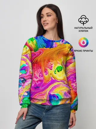 Женский свитшот / TIE DYE | ЯРКИЕ КРАСКИ