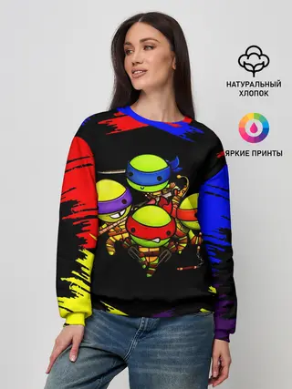 Женский свитшот / Ниндзя Супер Черепашки