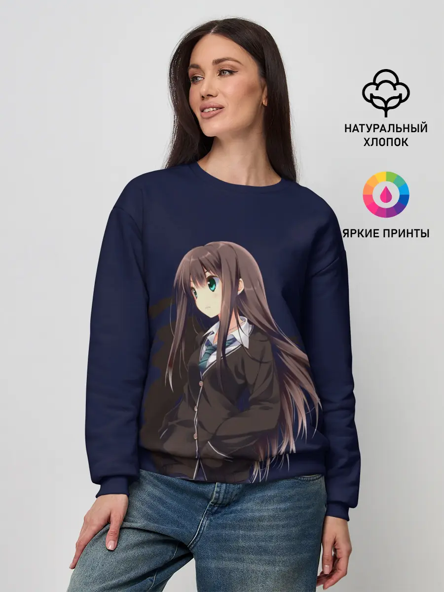 Женский свитшот / Школьная Тян