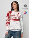Женский свитшот / Не трогай меня COVID-19