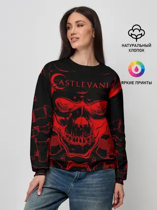 Женский свитшот / Castlevania red