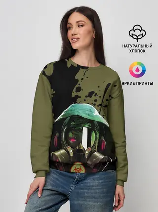 Женский свитшот / Защитимся от COVID-19