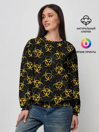 Женский свитшот / YELLOW BIOHAZARD