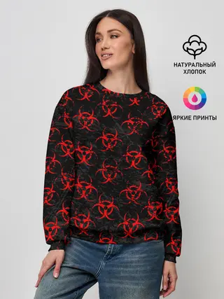 Женский свитшот / RED BIOHAZARD