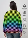 Женский свитшот / РАДУЖНАЯ ШАХМАТКА