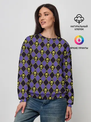 Женский свитшот / KILLER QUEEN синий паттерн