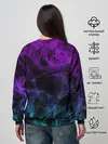 Женский свитшот / NEON SMOKES STRIPES | НЕОНОВЫЕ ВОЛНЫ