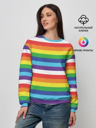 Женский свитшот / Радужные полосы