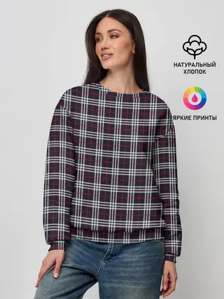 Женский свитшот / Классические в клеточку