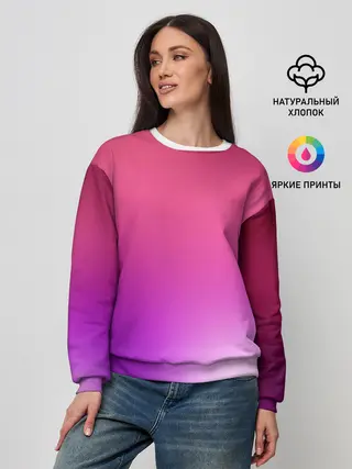 Женский свитшот / Нежный цвет