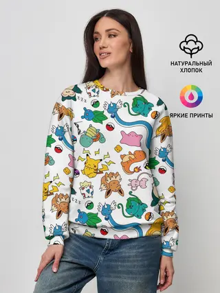 Женский свитшот / ПОКЕМОНЫ