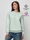 Женский свитшот / белый горох