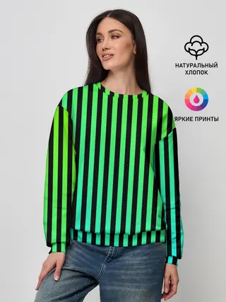 Женский свитшот / Пикси полосы
