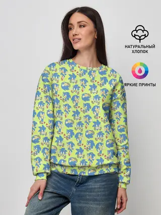Женский свитшот / Соник