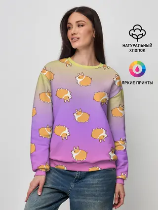 Женский свитшот / Корги