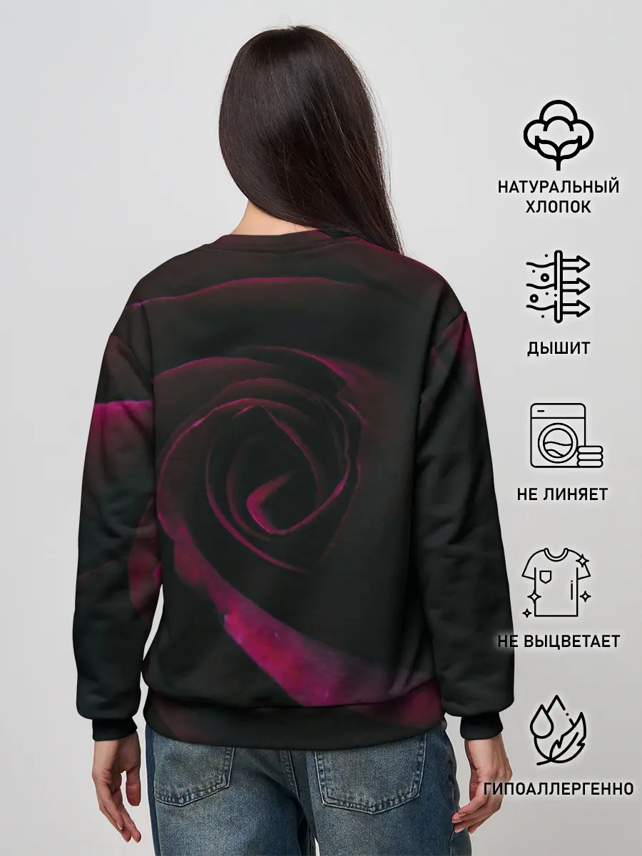 Женский свитшот / Dark Rose
