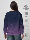 Женский свитшот / Тихиро летает с драконом в ночном небе