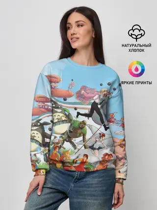 Женский свитшот / Studio Ghibli