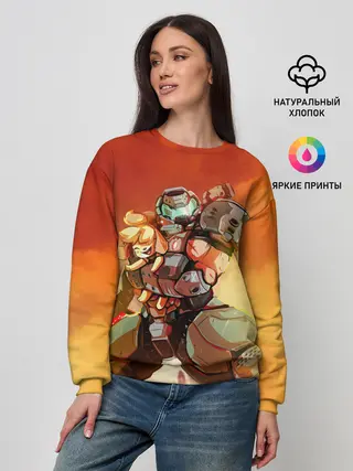 Женский свитшот / ANIMAL CROSSING x DOOM ETERNAL