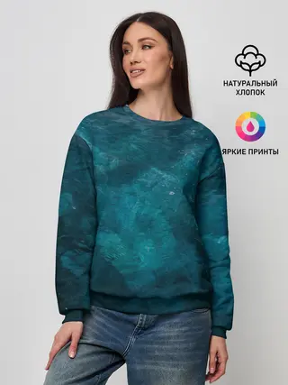 Женский свитшот / Лазурь