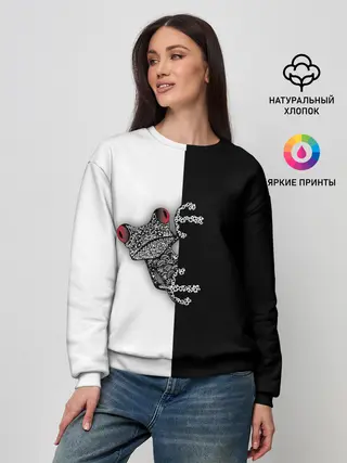 Женский свитшот / Лягуха
