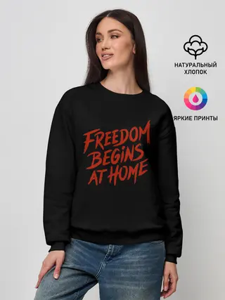 Женский свитшот / freedom
