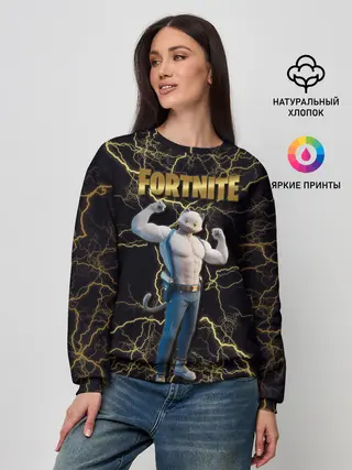 Женский свитшот / Meowcles Fortnite 2
