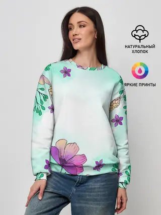 Женский свитшот / Нежность полей