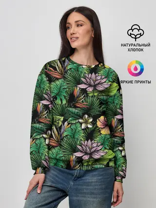 Женский свитшот / Летние цветы
