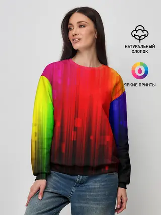 Женский свитшот / АБСТРАКТНЫЕ КРАСКИ