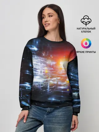 Женский свитшот / DIGITAL ABSTRACTION