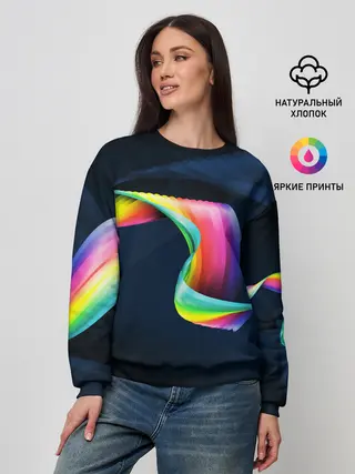 Женский свитшот / OPTICAL ABSTRACT