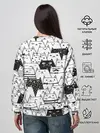 Женский свитшот / КОТЫ WHITE