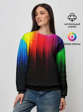 Женский свитшот / КРАСКИ ГРАДИЕНТ