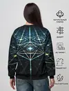 Женский свитшот / CYBERWORLD ABSTRACT