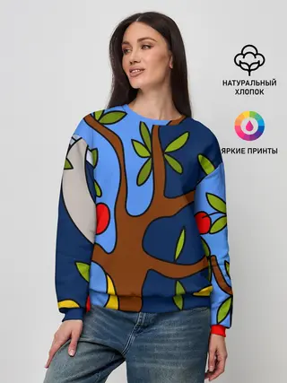 Женский свитшот / Мысли чокнутого